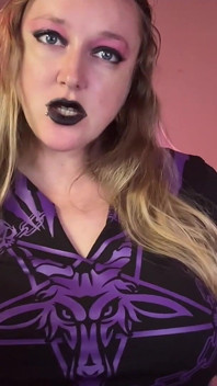 Goths mädchens satanischer deal