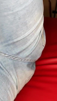Ass Jeans Teasing, Pee in Jeans