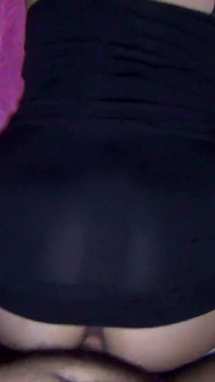 After the club, the horny bitch is fucked doggy style