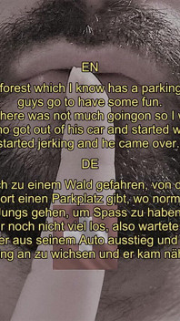 Cruisen auf dem waldparkplatz