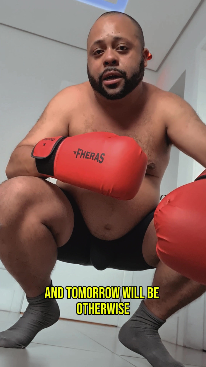 Punchbagplz: Bearzinho Black - Dominazione Di Boxe POV (gioco Di Ruolo in Hotel)