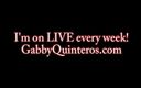 Gabby quinteros: Gabby Quinteros rengör hennes fitta !!