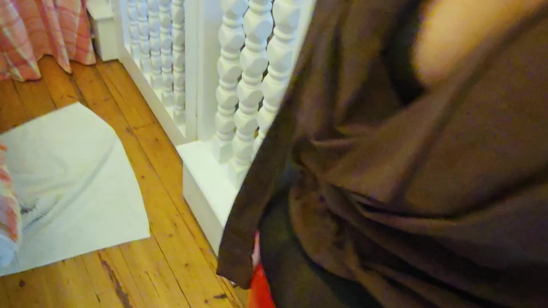 Slutty Ms B: Ball Gagged and Touched up