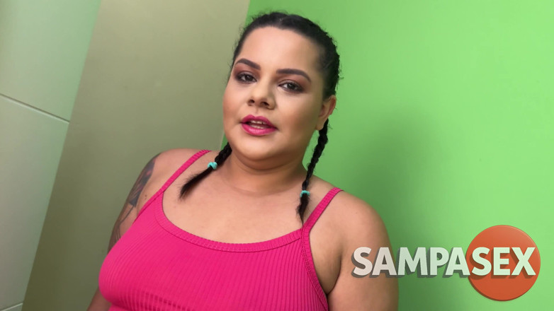 Sampasexcom: Chubby Babe Begs for the Giant Cock