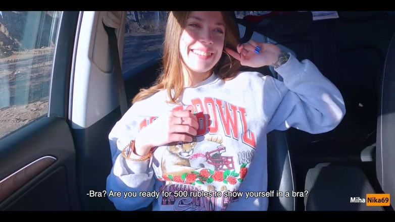 MichaelFrostPro: Real Russian Teenager Hitchhiker Girl Agreed to Make Deepthroat Blowjob...