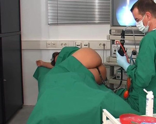 Rubber & Clinic Studio - 1ATOYS: Gyno fetish - Colonoscopy anal exam