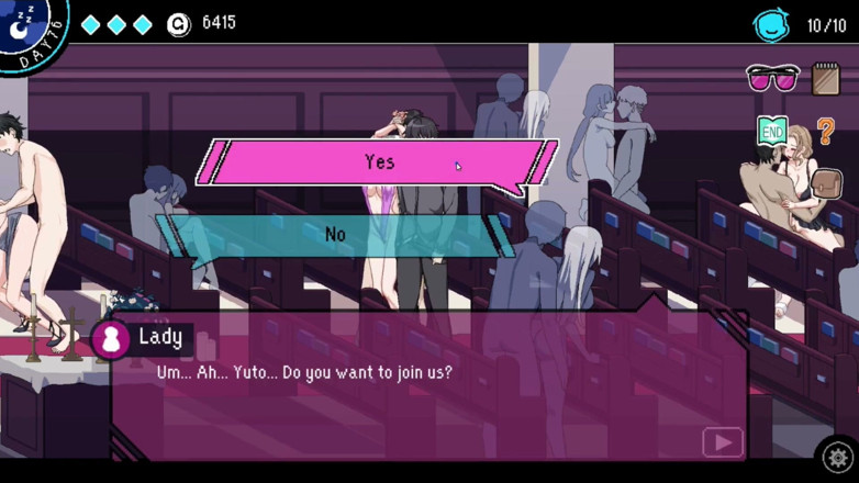 NSFWOtaku: Hentai Game - Church Hentai Sex Scenes 2 (rika the Lewd Nun Heroines) -...