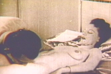 Lovers Of Vintage: Pale Classic Slut Fucks Grandpa in the Bedroom