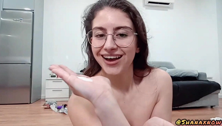 Shanaxnow: Fetish gioco di sborra gargarismi e ingoio