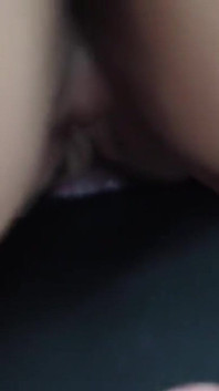 Brunette Farah in Red Lingerie Fucks Masked Guy POV