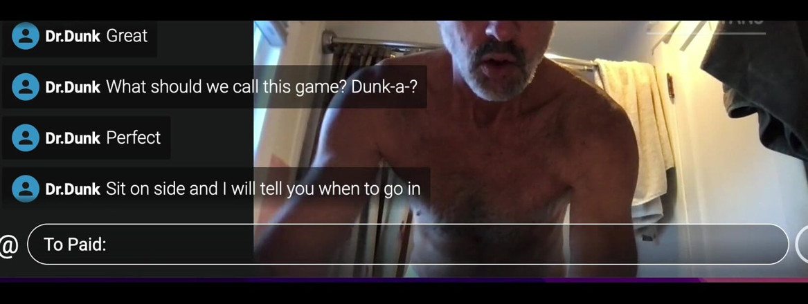Guy Grey: Guy Getting Dunked in a Tub.