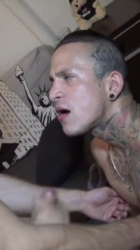 Bastian fucked raw by Hurricane, sexy blond straight boy curious