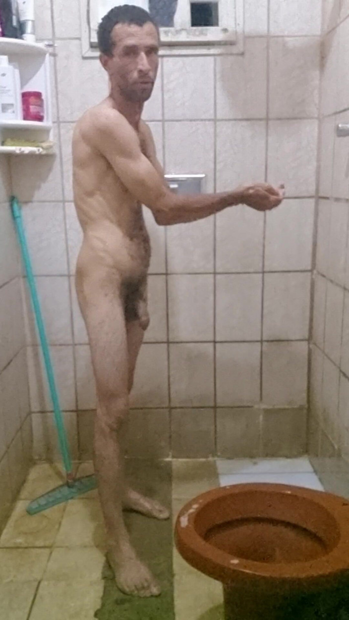 osmar1221: Me Taking a Shower with a Hard-on and Jerking off...