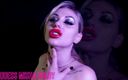 Goddess Misha Goldy: My Red glossy lips will put you on your knees