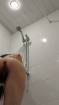 You Love to Jerk off to Her While She Lathers Her Hairy Cunt, Hairy Armpits and Sexy Wet Mature Body
