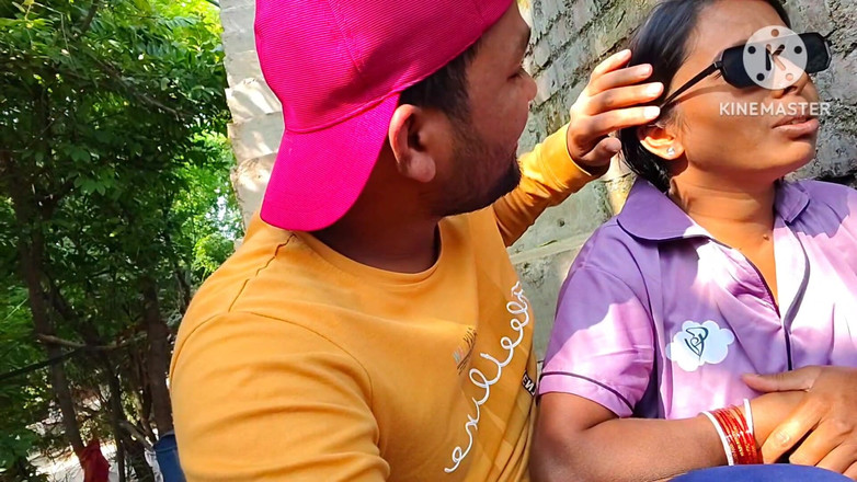 Premi pooja: Uomo sconosciuto, e calda Bhabhi all'aperto, all'aperto divertirsi