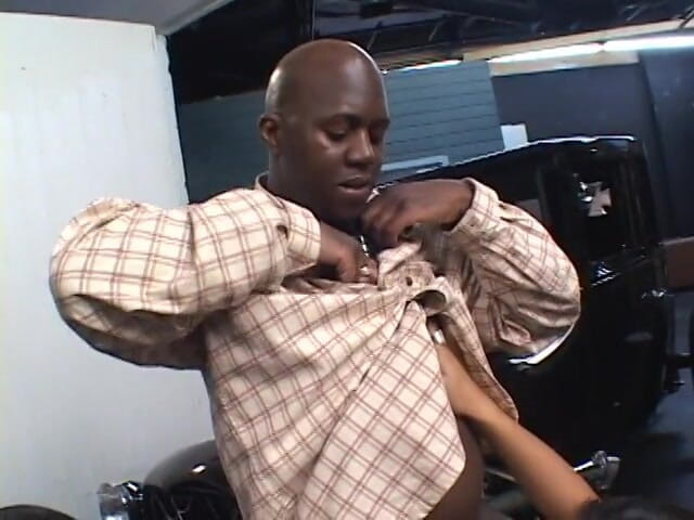 Big Black World: Stepmamacita Pounded by Black Cock on a Hotrod