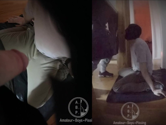 AmateurBoysPissing: Amateur-junge Befohlen, Auf Die Knie Zu Gehen, Mit Verbundenen Augen...