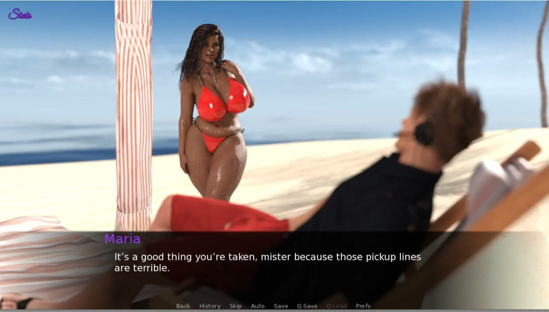 XXX Games Bunk: Bikini bagnato che indossa moglie in spiaggia