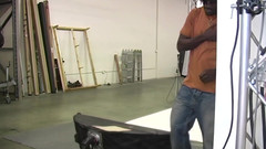 Black Desires: Velká černá prsa jsou pokryta krémem!