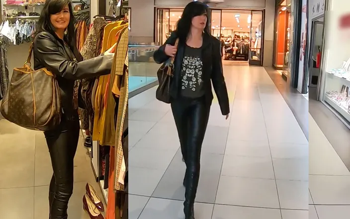 Alexandra Wett: Leather Slut Fucks in the Middle of the Department Store....