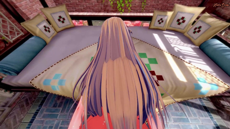 Hentai Smash: Katalina swallows your cum then fucked doggystyle from your POV -...