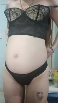 Uma dança grávida sexy