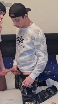 Hot Gay Boys Smoke, Wank, Suck and Cum