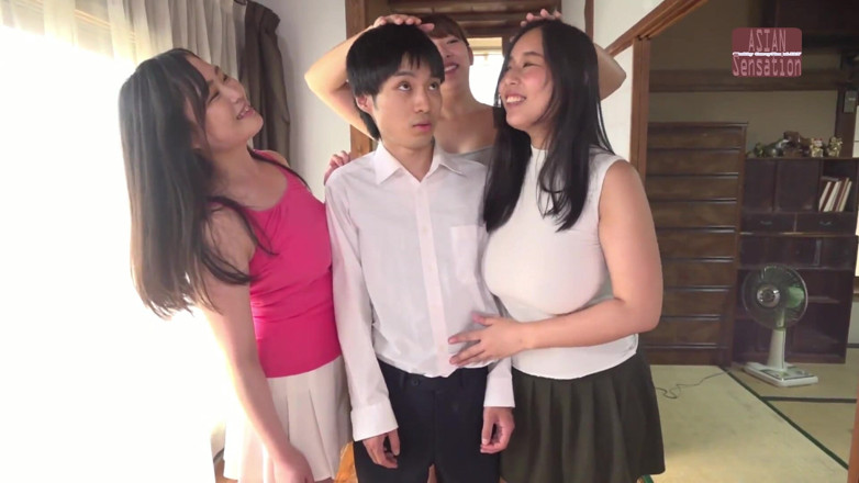 Juicy Bounce JAV Club: Summer in the Countryside - Three Curvy College Girls Turn Me...