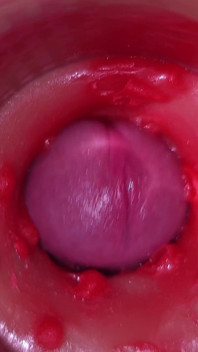 Câmera na vagina, colo do útero pov, gozada interna 4K