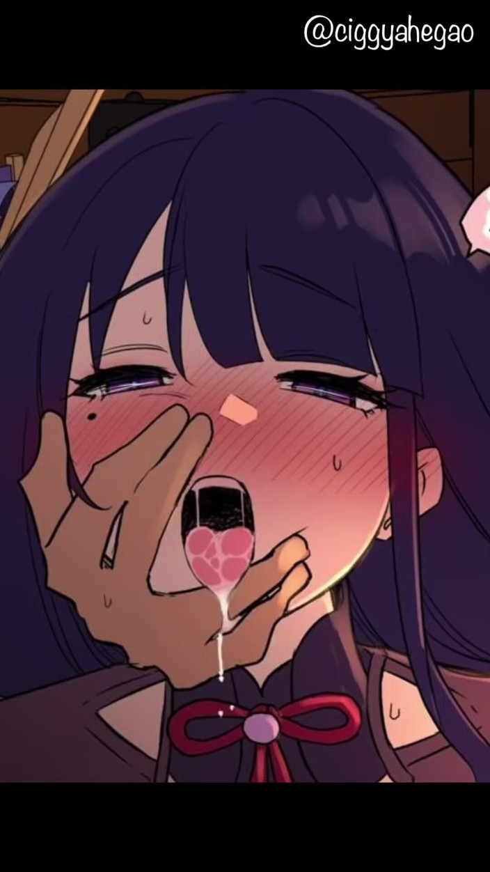 CiggyAhegao: Trophy Waifu - Raiden Shogun se fait baiser profondément et éjaculer dessus,...