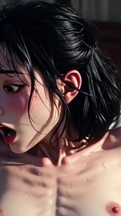 YOUR BEST FANTASY: Hamba super kurus diikat - terdesak untuk creampie mendalam