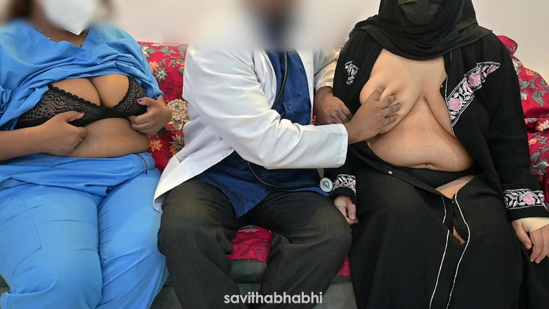 savithabhabhi: Doctor Satisfying His Dick with Nurse and Muslim Patient Lady