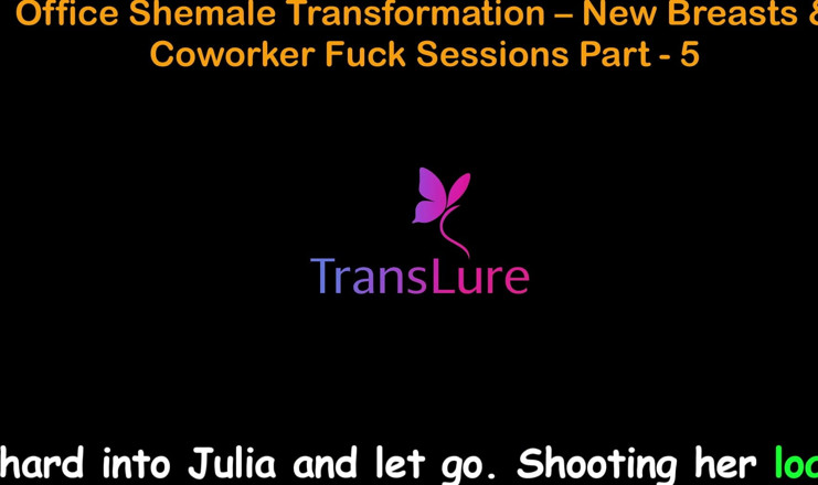 TransLure: English Audio Sex Story - Office Shemale Transformation - New Breasts &amp; Coworker...