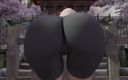 Velvixian 3D: Sakura的自行车短裤（无声）