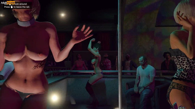 LewdArcade: Gta V Strip Club desnudo Mod Game Play [parte 01] Vanilla Unicorn...