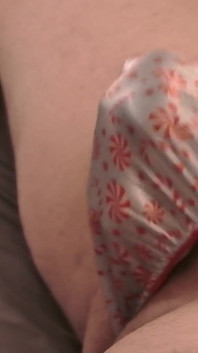 Peppermint Candy Thong Play Jerk & Cum