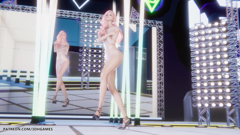 3D-Hentai Games: 두 번 Mmd - 레전드 헨타이 무수정의 섹시한 스트립쇼 리그를 멈출 수 없어