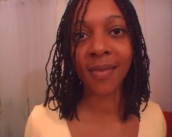 Filles Francaises: French Ebony Doll Rides Big White Dick Before a Facial