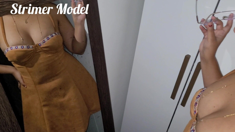 Strimermodel: Aynada güçlü hapşırdılar