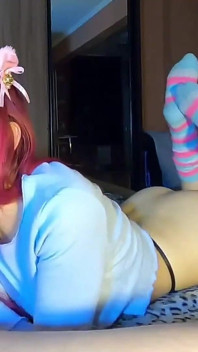 Slutty Leah Sucks and Licks Dick