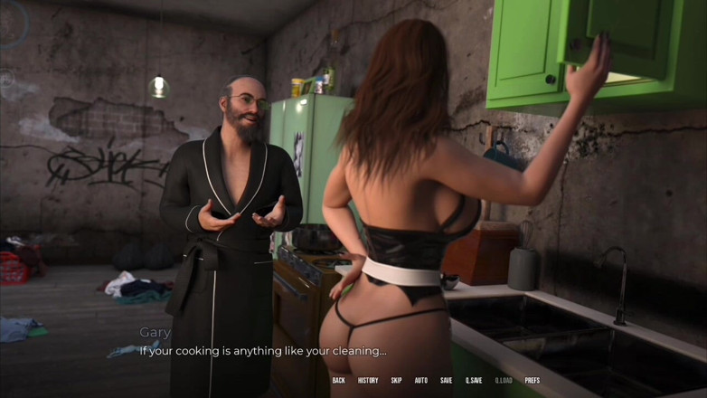 Captain ero gaming: În Securitate - Luna curăță apartamentul bătrânului pervers Gary
