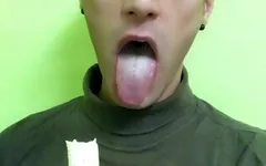 Eating Food Fetish - Chewing Banana with Crunchy Sound