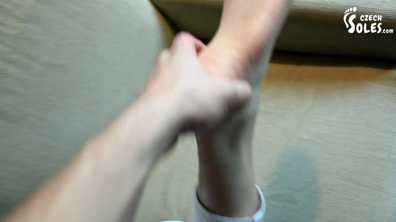 Czech Soles - foot fetish content: Massaging feet of his Stepmom, POV