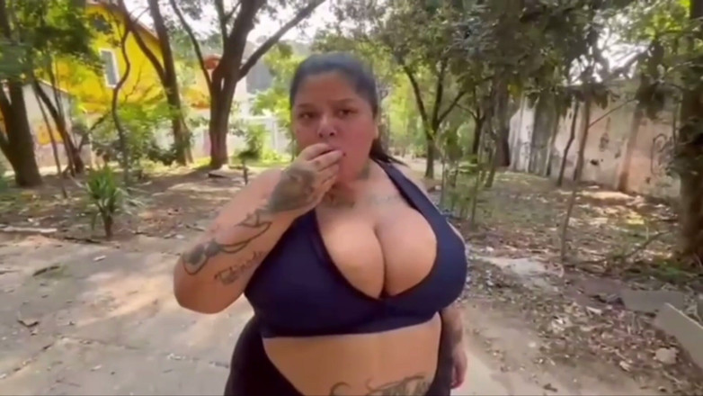 Mary Jhuana: BBW and the Tattooed Man Outdoor Naughtiness