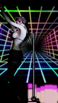 La ballerina tettona cavalca il cazzo - animazione 3d