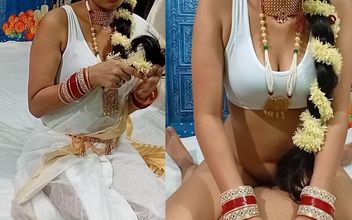 Tamil Bhabhi’s Pussy Fucked in White Saree