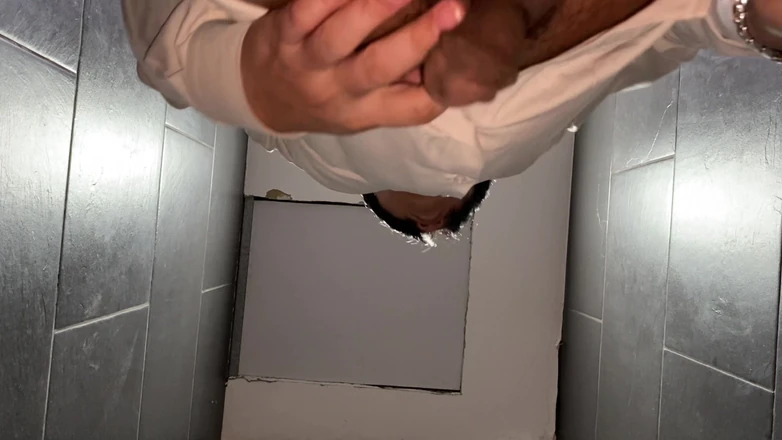 Great J: Just Pissing with Hardon in the Office Bathroom