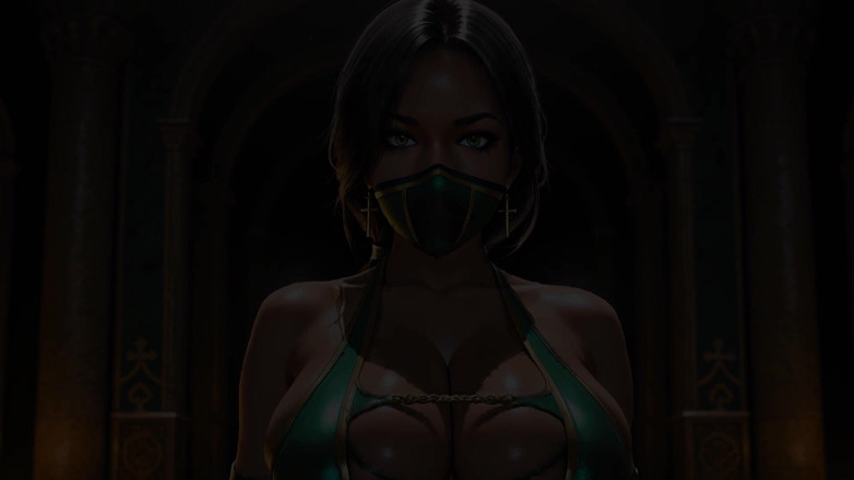 Neural Desires: विशाल स्तनों वाली ninja की चुदाई - ai-genenrated