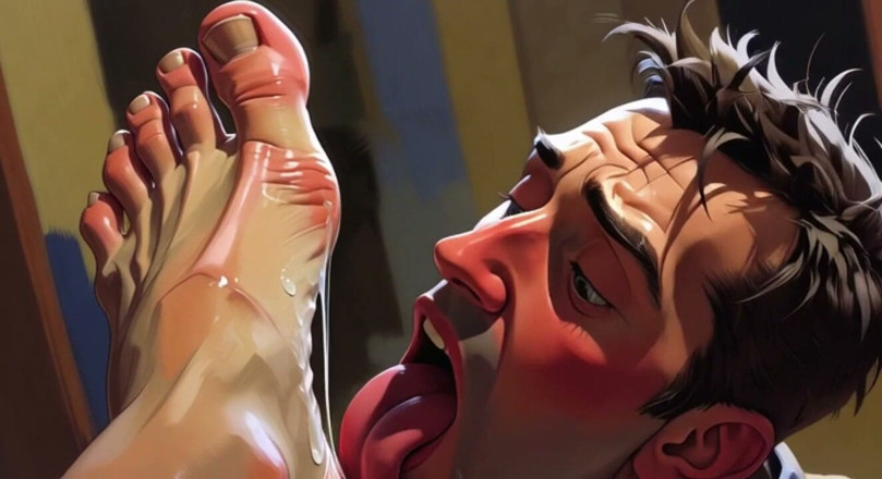 YOUR BEST FANTASY: Homem Submisso Lambendo Pés Grandes - Humilhação Intensa